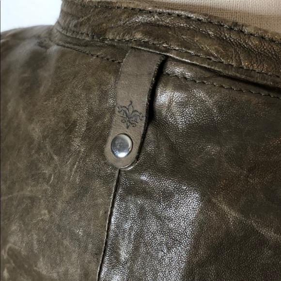 Mackage leather motorcycle distressed jacket L - Picture 6 of 8